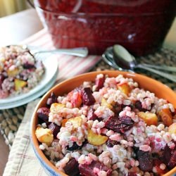 Roasted Beet & Goat Cheese Barley