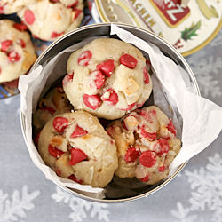 Coconut Cherry Chip Cookies