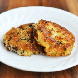 Parmesan Crusted Potato Cakes