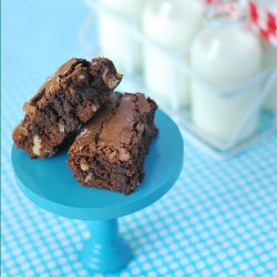 Candy Cane Fudge Brownies