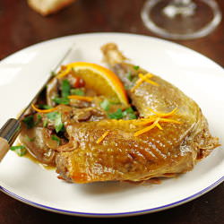 Orange & Porcini Guinea Fowl