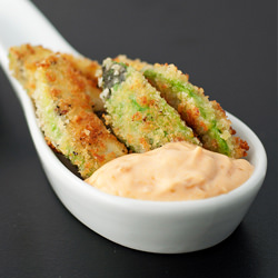 Avocado Fries with Roast Garlic Dip