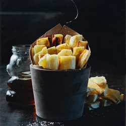 Lemon Glazed Yuca Fries with Agave