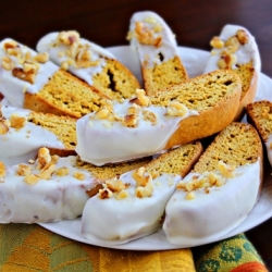 Pumpkin Gingerbread Biscotti