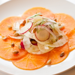 Fuyu Persimmon Carpaccio