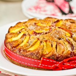 Nectarine & Blueberry Cake