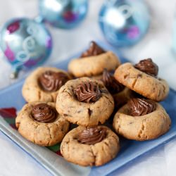 Chocolate Nutella Thumbprint Cookie