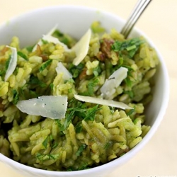 Lamb Lettuce Pesto Risotto.