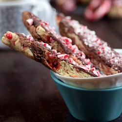 Candy Cane Biscotti