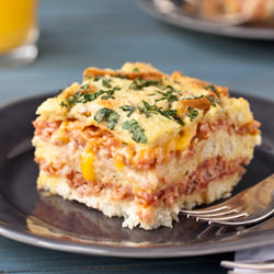 Ham and Cheese Souffle Casserole