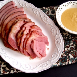 Glazed Ham, Mustard Sauce