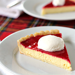 Cranberry Eggnog Tart