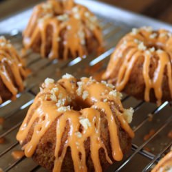 Olive Oil Mini Pumpkin Bundt Cakes