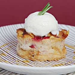 Apple-Cranberry Bread Pudding