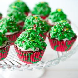 Christmas Tree Cupcakes