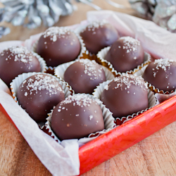 Chocolate Salted Caramel Truffles