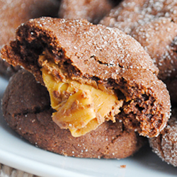 Rolo-Filled Chocolate Cake Cookies