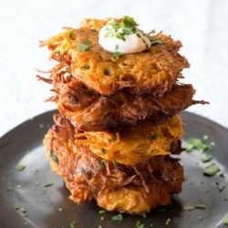 Southwestern Sweet Potato Latkes