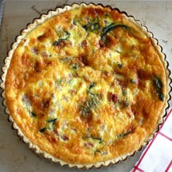 Ham, Spinach, & Gruyére Quiche