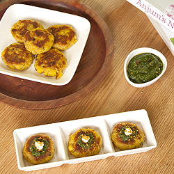 Mini Corn Cakes (Tikkis)