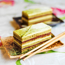 Matcha Green Tea Opera Cake