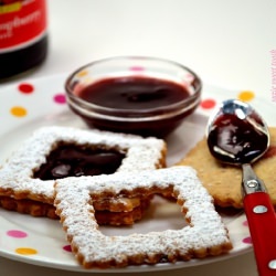 Raspberry Linzer Cookies