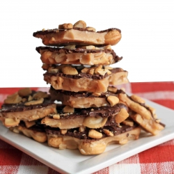 Chocolate Cashew Brittle