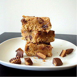 Peanut Butter Cup Blondies