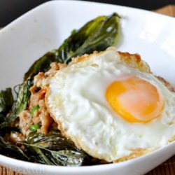 Minced Chicken Rice in Thai Style