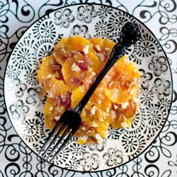 Orange and Apricot Salad With Hazel