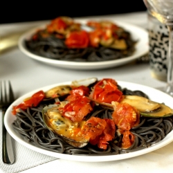 Pasta with Green Lipped Mussels