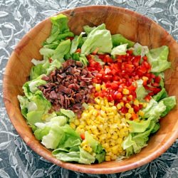 Bacon, Corn and Peppers Salad