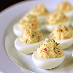 Smoked Salmon Deviled Eggs