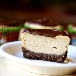 Peanut Butter & Nutella Cheesecakes