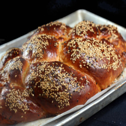 Salted Caramel Apple Challah