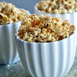 Nutty Caramel Popcorn