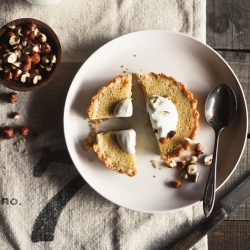 Maple Buttermilk Hazelnut Tart