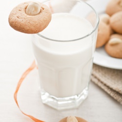 Peanut Butter Cookies with Almonds