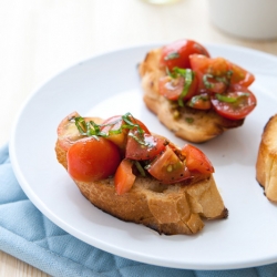 Bruschetta with Tomatoes & Basil