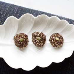 Spiced Pumpkin Seed Truffles