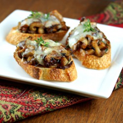 Chanterelle & Shitake Crostini