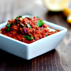 Muhammara (Roasted Red Pepper Dip)