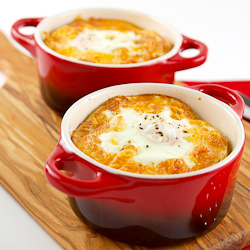 Baked Eggs with Homemade Sausage