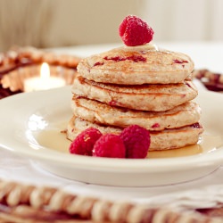 Whole Grain Raspberry Pancakes