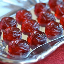 Pomegranate Rosé Jello Shots