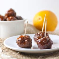 Orange Marmalade Meatballs