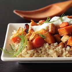 Roasted Root Vegetables with Quinoa