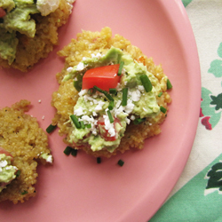 Quinoa Cakes + Guacamole