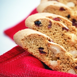 Cranberry Macadamia Biscotti