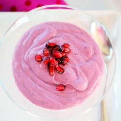 Pomegranate-Blueberry Mousse